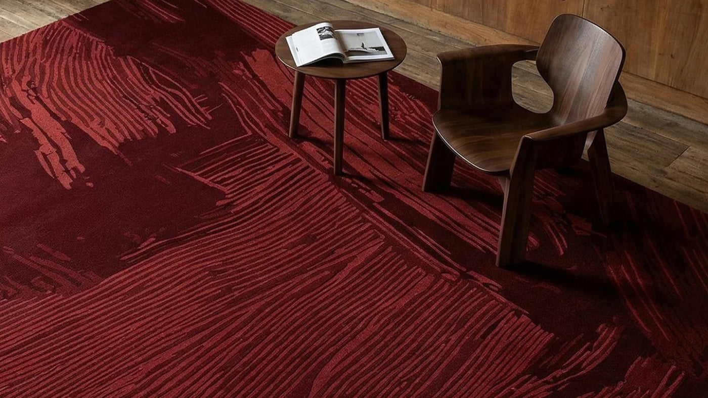 Collection La pintura tapis en relief fait main Rugier